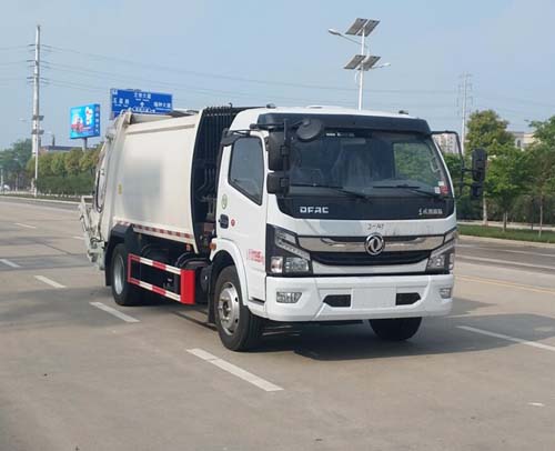 國(guó)六東風(fēng)多利卡8方壓縮式垃圾車(chē)